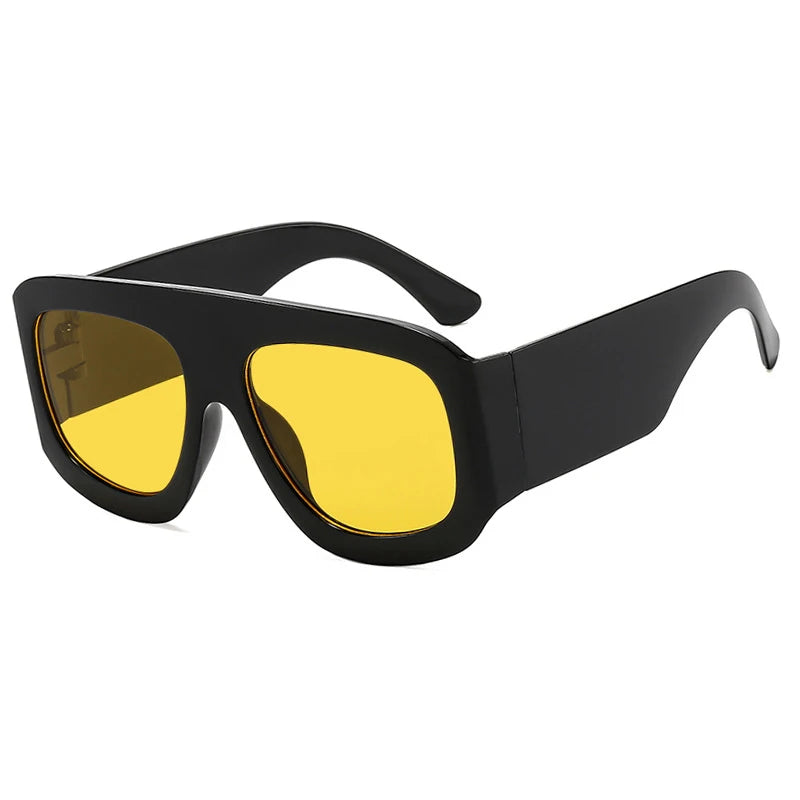 New Vintage exaggeration Square Sunglasses Women Men Rectangle Sun Glasses Female Eyewear Sunglasses Male Female Eyeglasses