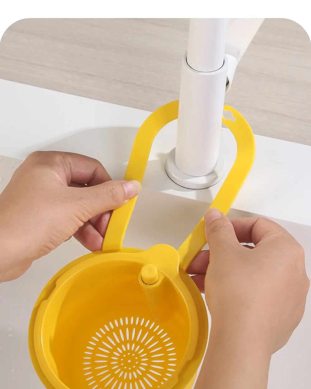 Household Cleaning Vegetable Washing Basin Hanging Sink Drain Basket Kitchen Food Residue Filter Sink Storage Rack