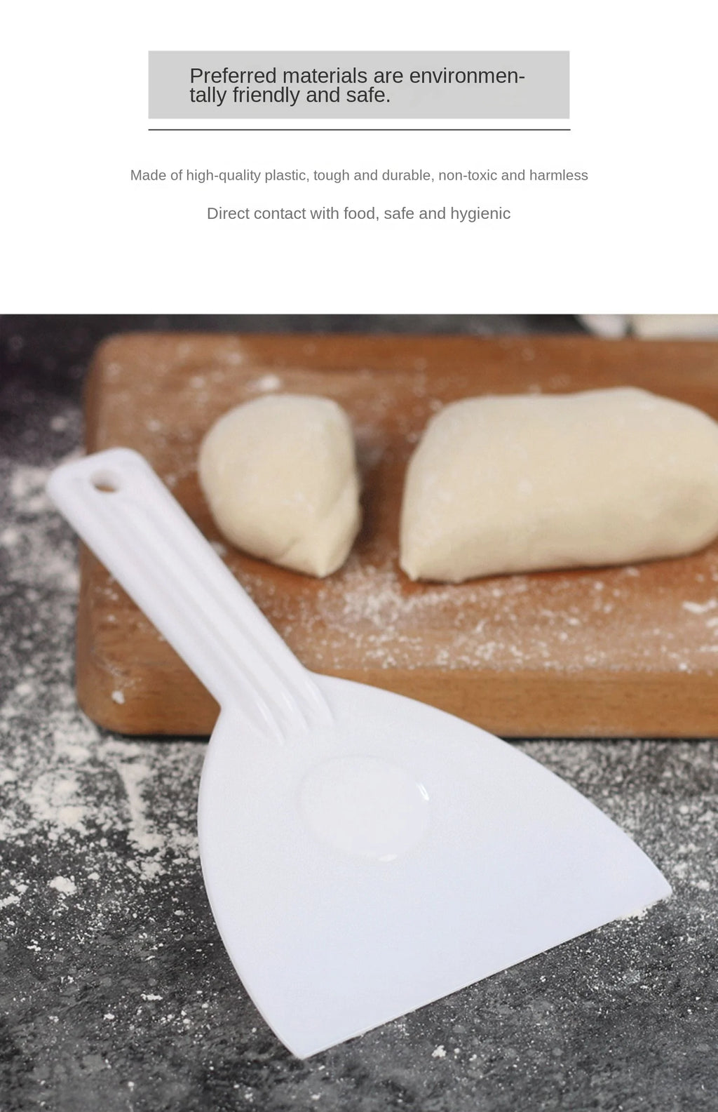 Cake knife Plastic Scraper Butter Dough Cutter DIY Baking Kitchen Tools soft-scratch boards chocolate shovel tri-angle