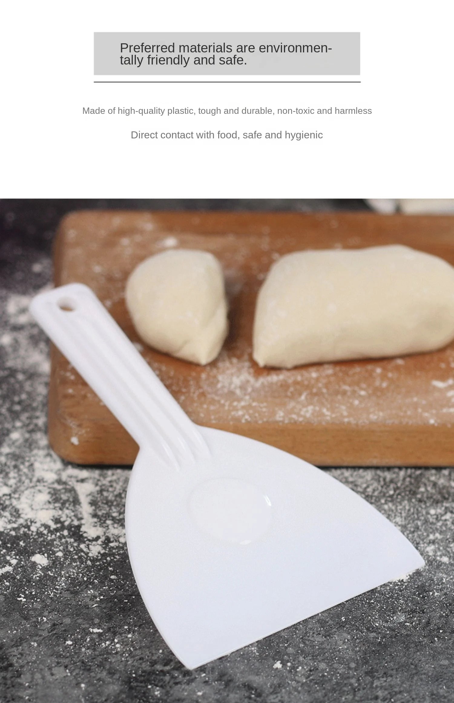 Cake knife Plastic Scraper Butter Dough Cutter DIY Baking Kitchen Tools soft-scratch boards chocolate shovel tri-angle