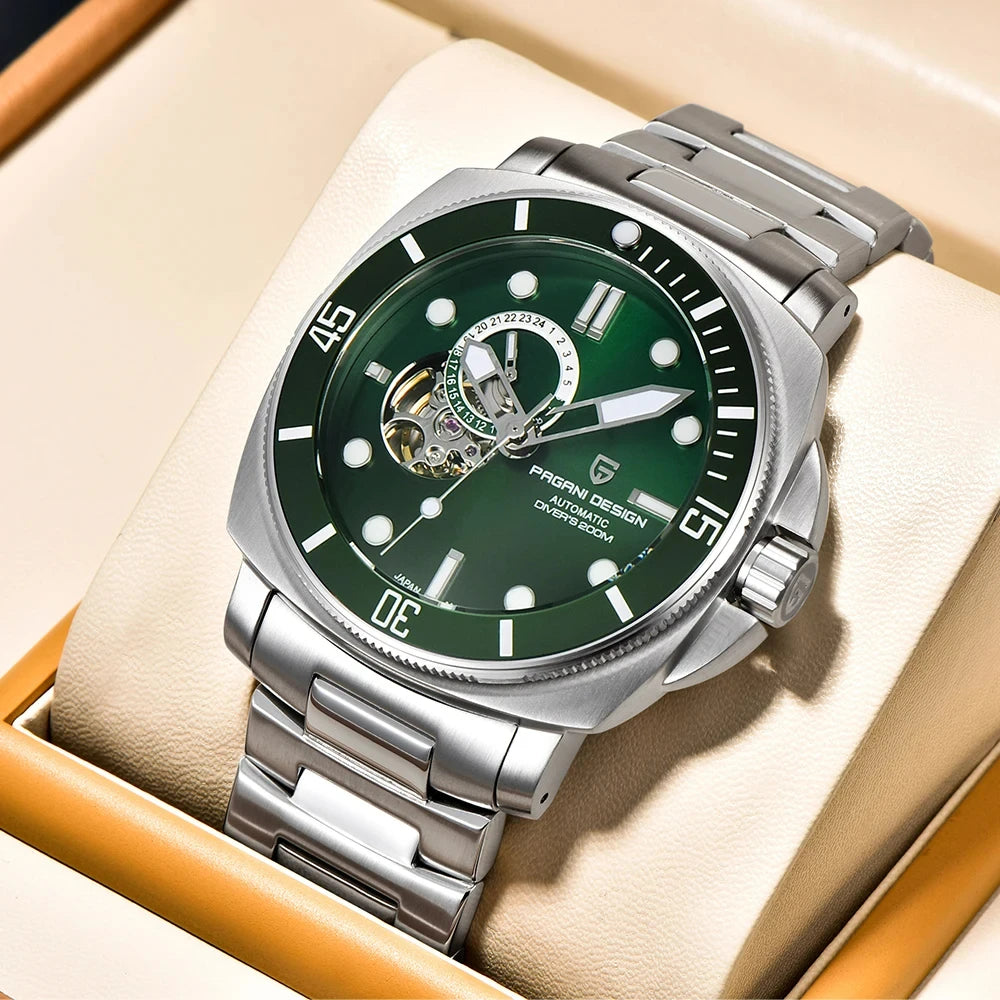 PAGANI DESIGN Men's Watches 2026 New Mechanical Automatic Watch For Men 200M Diving Top Brand Luxury Wristwatch Stainless Steel