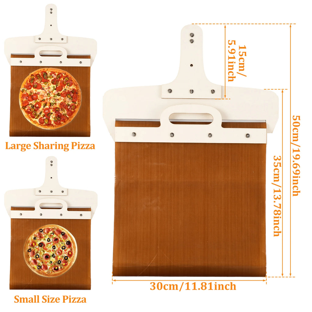 Sliding Pizza Shovel Dough Tray Pizza Board Paddle for Home Kitchen Oven Baking Non-Stick Pizza Spatula Cake Dessert Glide Plate