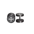 1Pair 18G Viking Rune Round Stud Earrings for Men Women, 316L Stainless Steel Cartilage Tragus Helix Earring Piercing Jewelry