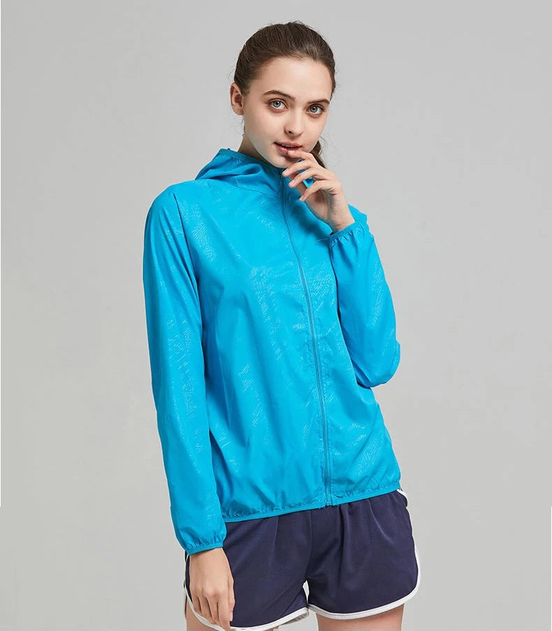 LNGXO Men Women Waterproof Jacket Quick Dry Hiking Camping Windbreaker Unisex Trekking Fishing Rain Coat Outdoor Anti UV Clothes