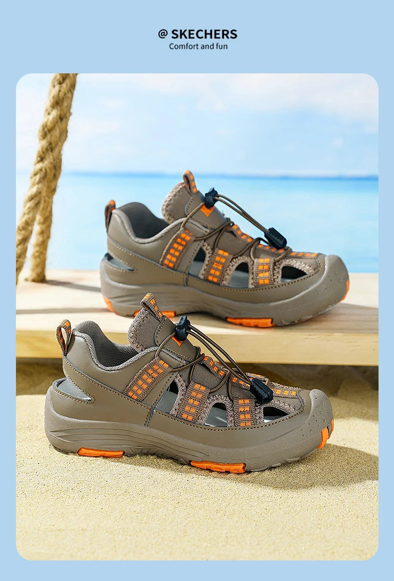 Boys Outdoor Sandals Brand Children Breathable Summer School Sports Shoes New Children's Soft Non-slip Beach Sandals Size 30-39