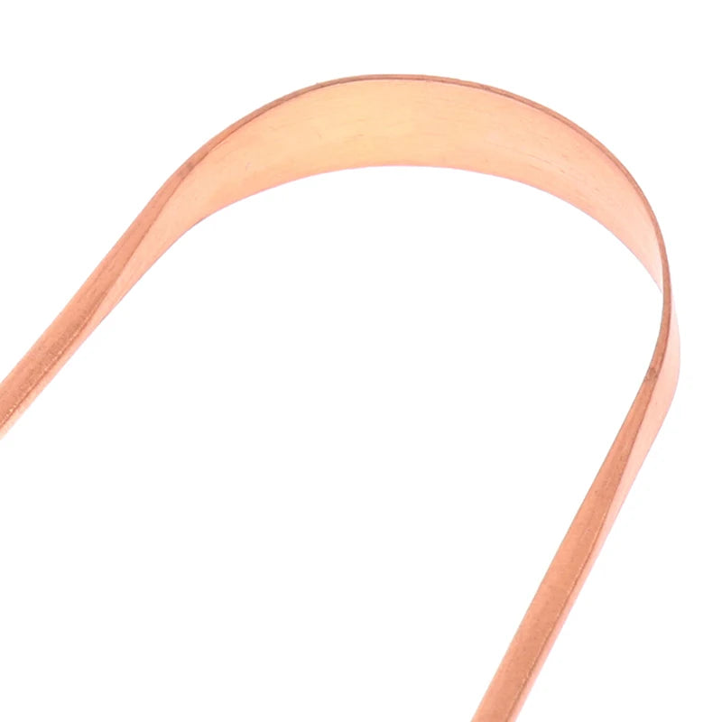 1Pc Pure Copper Tongue Scraper Oral Cleaner Brush Fresh Cleaning Hygiene For Men And Women High Quality Tounge Scraper 3 Styles