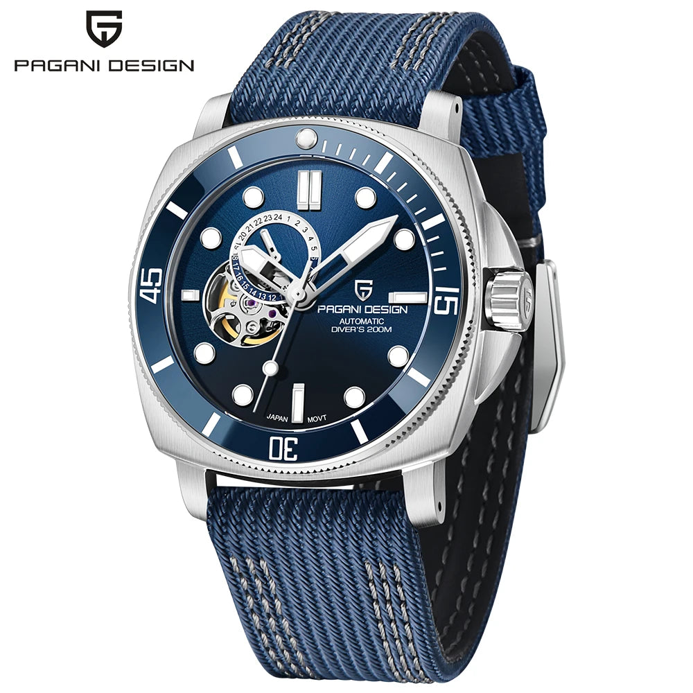 PAGANI DESIGN Men's Watches 2026 New Mechanical Automatic Watch For Men 200M Diving Top Brand Luxury Wristwatch Stainless Steel