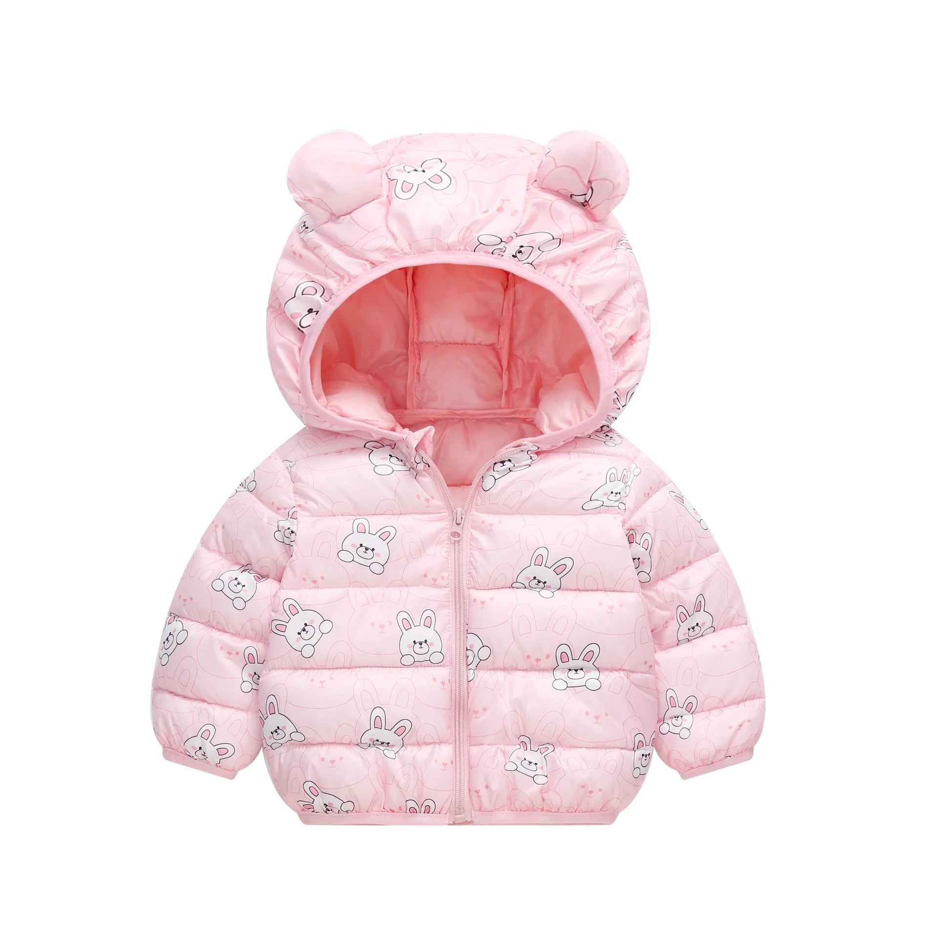 New Autumn Winter Coats Children Cartoon Cotton Down Jacket Kids Cute Casual Fashion Outerwear Boys Girls Print Clothing
