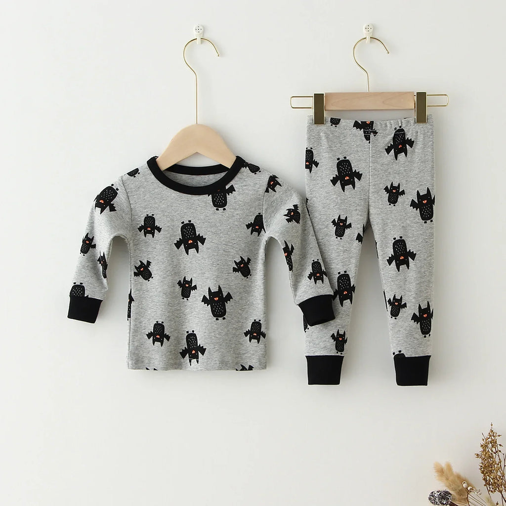 Children Pajamas Set Baby Suit Kids Clothes Toddler Boys Girls Clothing Soft Cotton Kids Tops Shirts Pants Home Kids Pajama