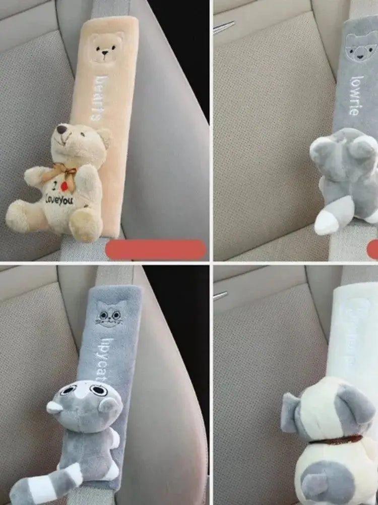 1pcs Car Safety Belt Cover Pads Universal Auto PU Leather Shoulder Cushion Protector Vehicle Seat Strap for Women and Children