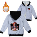 Child's Play Chucky Warm Winter Jacket For Boys Girls with Zipper Children Coat Thicken Hooded Sweater Kids Outerwear