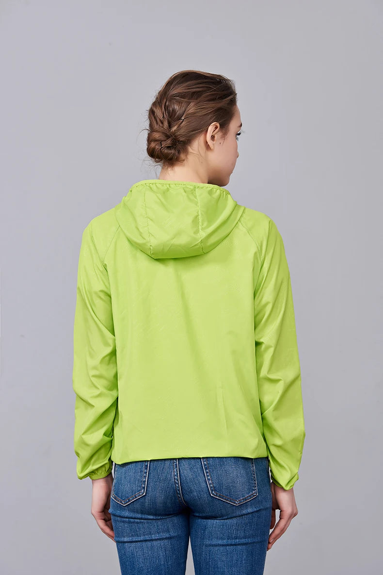 LNGXO Men Women Waterproof Jacket Quick Dry Hiking Camping Windbreaker Unisex Trekking Fishing Rain Coat Outdoor Anti UV Clothes
