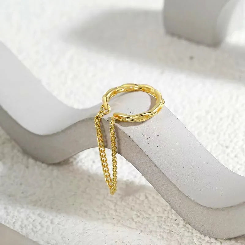 1Pc Fashion Minilist Fake Piercing Earcuff Earrings Chain Tassel Line for Woman No Piercing Ear Cuff Women Ear Jewelry