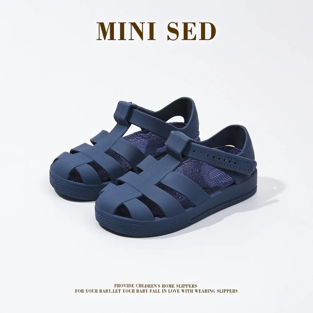Girls' and boys' sandals, children's Roman shoes, jelly children's shoes, perforated shoes, beach sandals, jelly shoes
