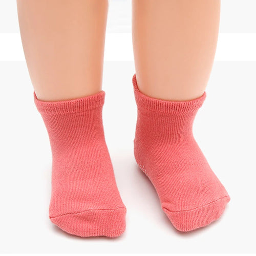 12 pairs  solid color dot glue anti-slip socks for toddlers, suitable for little girls and boys, infants, toddlers and children