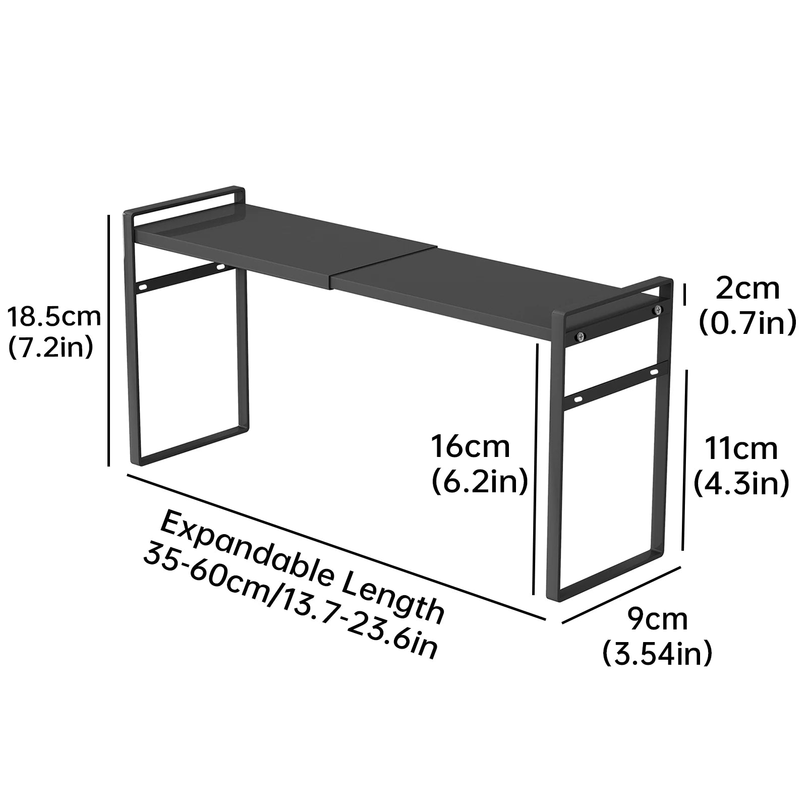 Extremely Narrow Kitchen Spice Rack, Seasoning Storage Organizer, Double-Layer Oil, Salt, Sauce, Vinegar Storage for Windowsill, Window Edge, Countertop