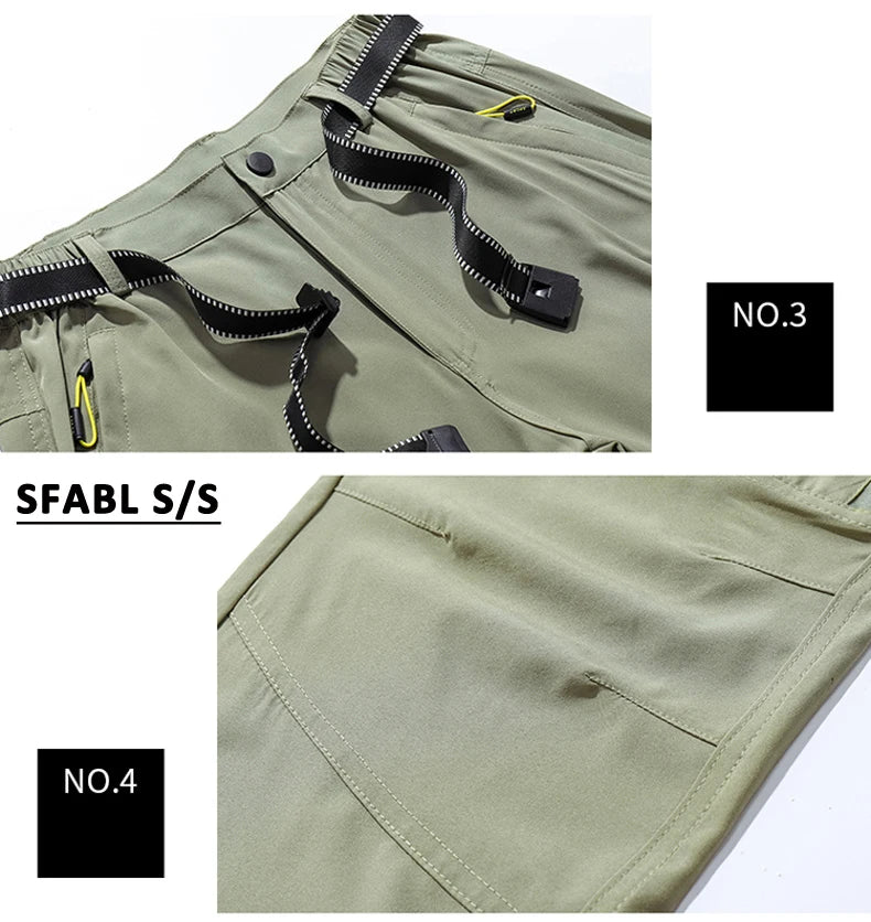 Summer Outdoor Sports Pants Men Women Hiking Camping Trousers Quick Dry Stretch Tactical Pants Lightweight Trekking Pants XL-5XL