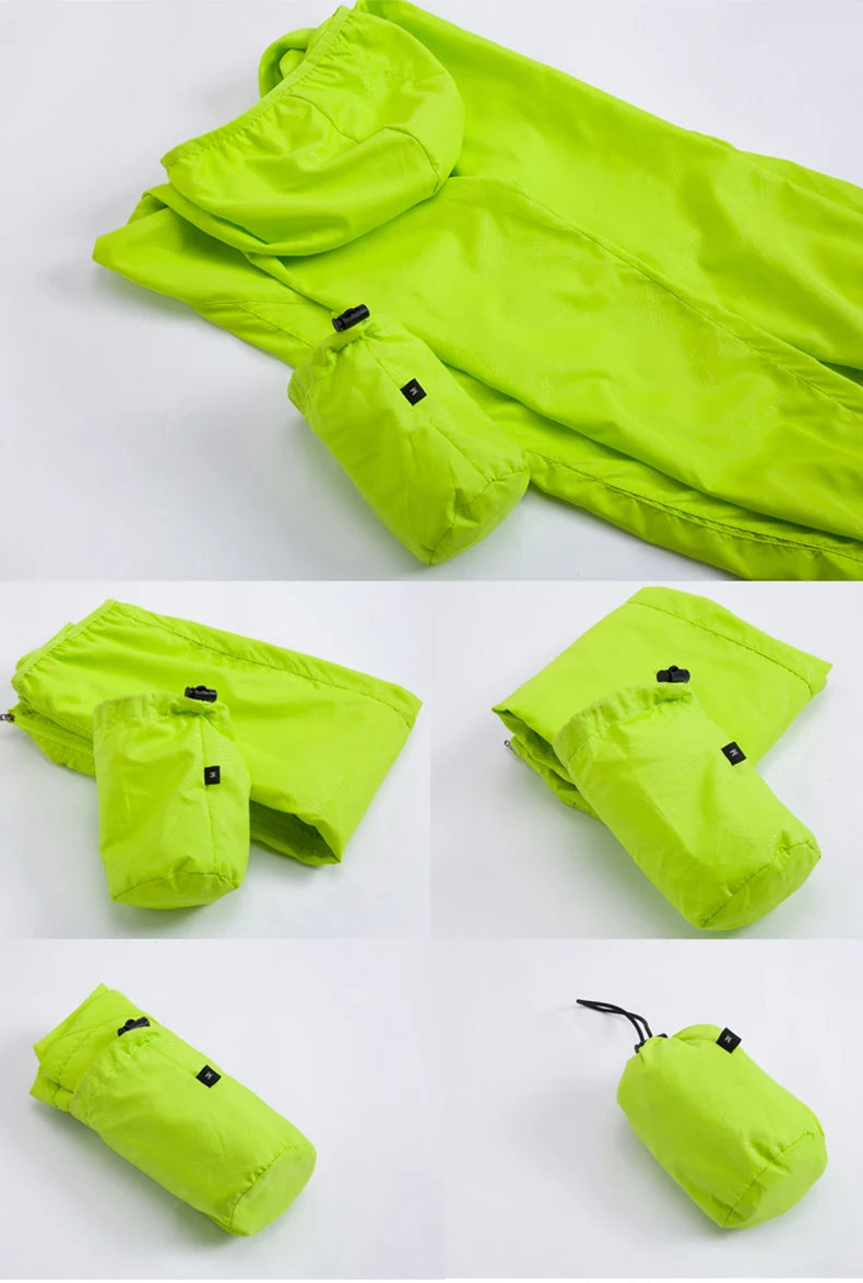 LNGXO Men Women Waterproof Jacket Quick Dry Hiking Camping Windbreaker Unisex Trekking Fishing Rain Coat Outdoor Anti UV Clothes