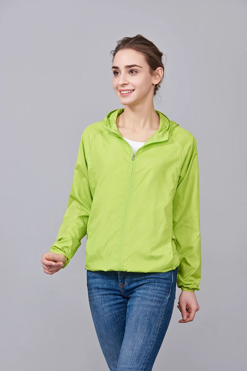 LNGXO Men Women Waterproof Jacket Quick Dry Hiking Camping Windbreaker Unisex Trekking Fishing Rain Coat Outdoor Anti UV Clothes