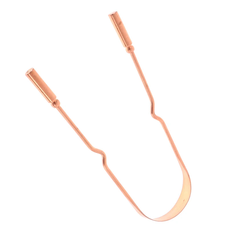 1Pc Pure Copper Tongue Scraper Oral Cleaner Brush Fresh Cleaning Hygiene For Men And Women High Quality Tounge Scraper 3 Styles