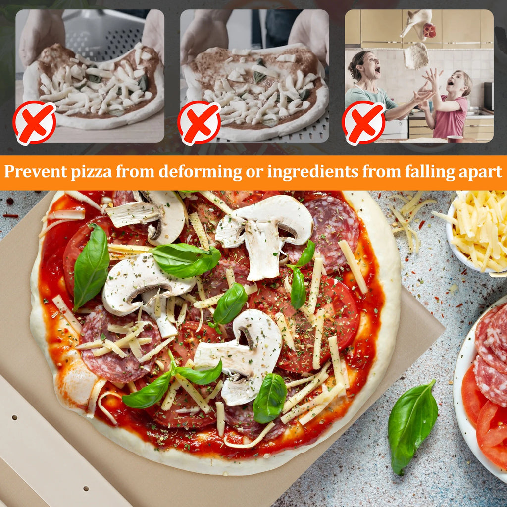 Sliding Pizza Shovel Dough Tray Pizza Board Paddle for Home Kitchen Oven Baking Non-Stick Pizza Spatula Cake Dessert Glide Plate