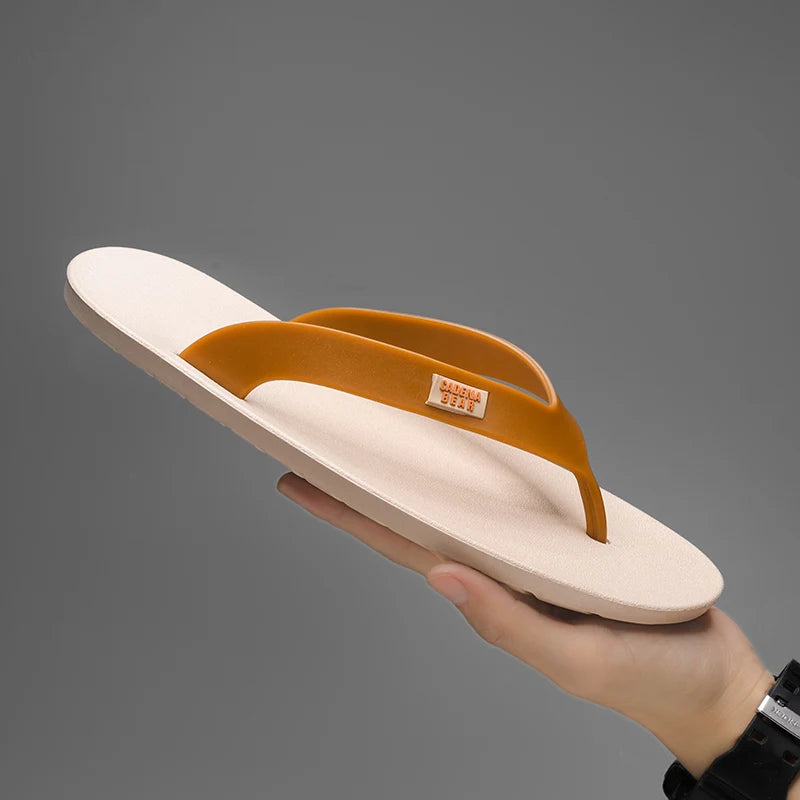 Mens Hot Sale Mixed Colors Flip Flop Summer Men's Waterproof Shoes New Male Anti-Slip Slippers Outdoor Men Light Beach Sandals