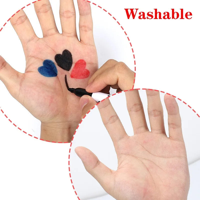 Whiteboard Marker Pen Easy To Wipe Quick Drying Water-based Marker Repetitive Erasable Black Red Blue for teacher school office