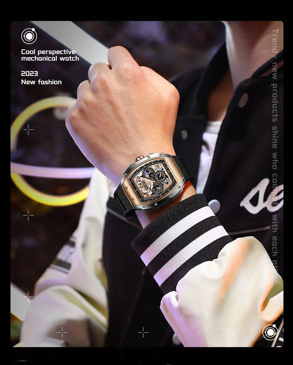 2024 New Sports Watch Men Top Brand Luxury Mens Watches Business Waterproof Military Quartz Chronograph Wristwatch Montre Homme