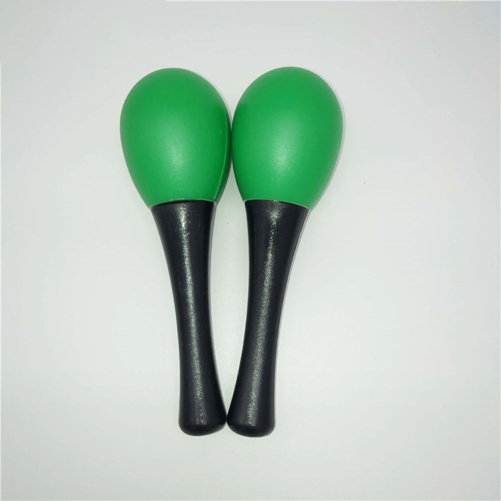 2X Plastic Maracas Sand Hammer Rattle Shaker Percussion Musical Instruments Toys For School Percussion Sensory Groups Bright