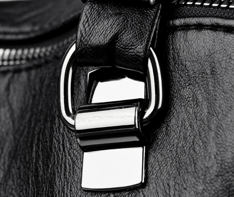 Hot Sale High Quality Leather Backpack Women Shoulder Bags Multifunction Travel Backpack School Bags for Girls Bagpack Mochila