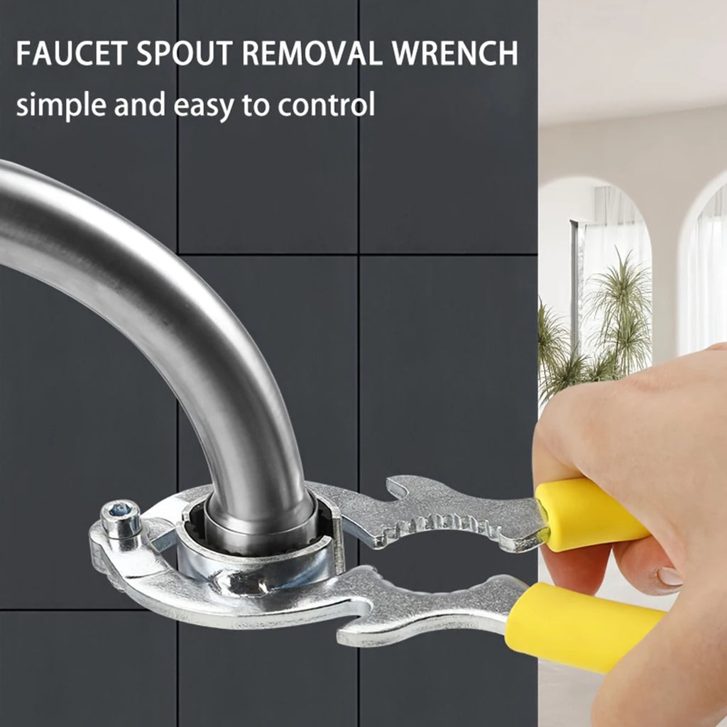 Faucet Bubbler Wrench Installing Tool for Kitchen Sink Bathroom Aerator Dish Basin Sink Nozzle Removal Tool Installation Repair