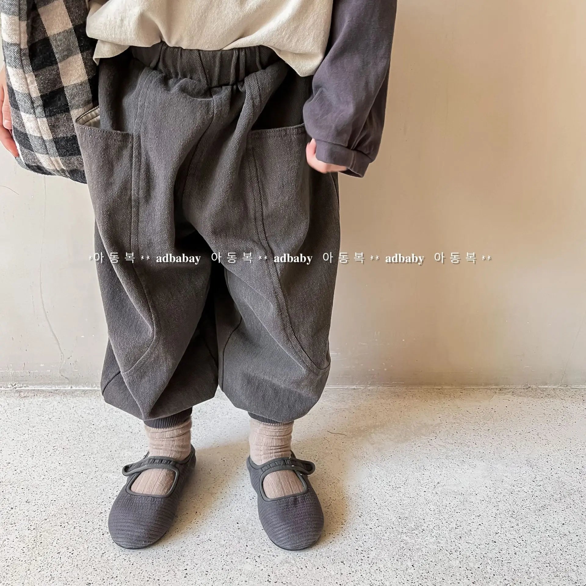 2026 Autumn New Girls Cotton Harem Pants Solid Children Loose Trousers Fashion Boys Casual Pants Loose Kids Clothes