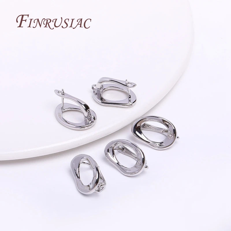 DIY Earring Accessories 18K Gold Plated Earwires Fastener Earring Hooks Clasps For Women Tassel / Pearl Drop Earrings Findings