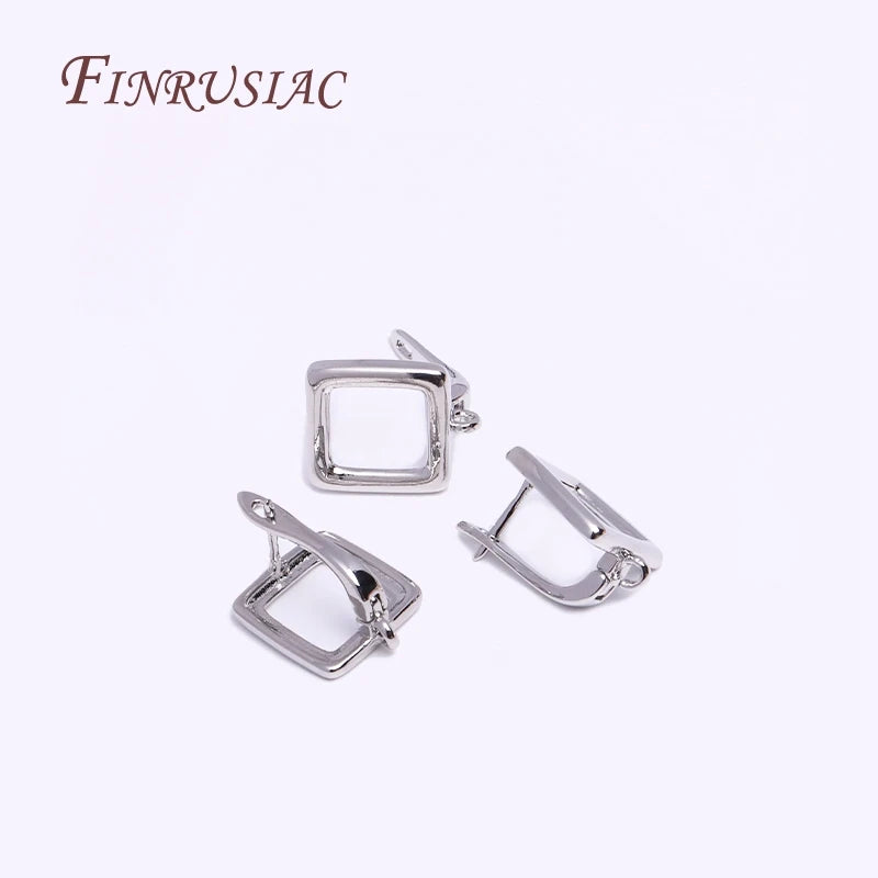 DIY Earring Accessories 18K Gold Plated Earwires Fastener Earring Hooks Clasps For Women Tassel / Pearl Drop Earrings Findings