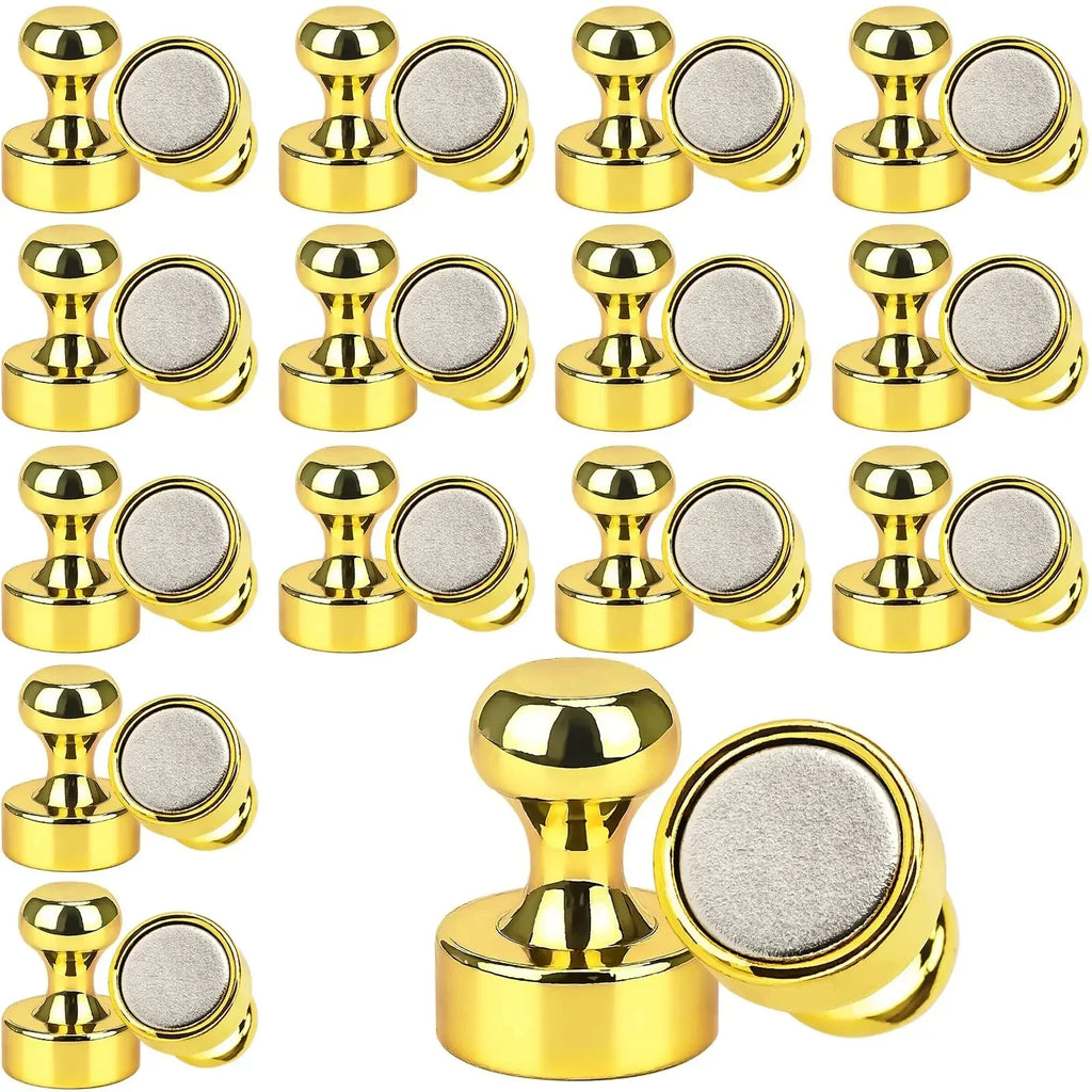 1-12Pcs Metal Strong Magnetic Pins Thumbtacks for Whiteboard Fridge Cone Magnets Pushpins Portable Home Office Storage Tools