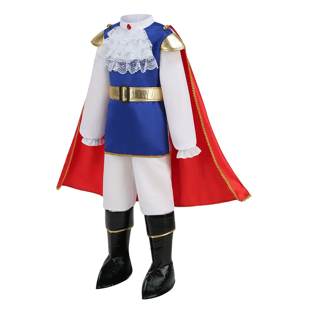 Boys Prince Cosplay Suits Prince Charming Kids Florian Role Playing Clothes Children Peter Pan Costume Naveen Dress Up Outfits