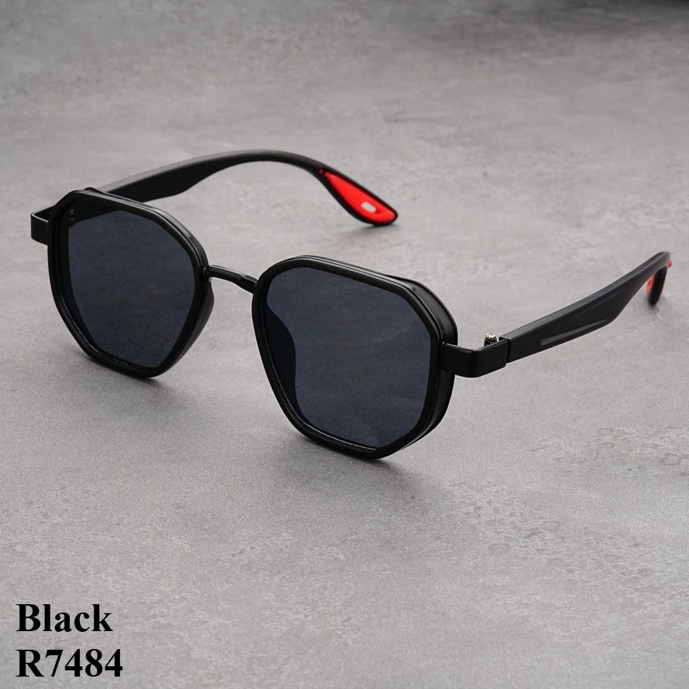 Designer  Vintage outdoor sunglasses Men Round Fashion Plastic Titanium High Quality Sun Glasses Man UV Protection glasses woman