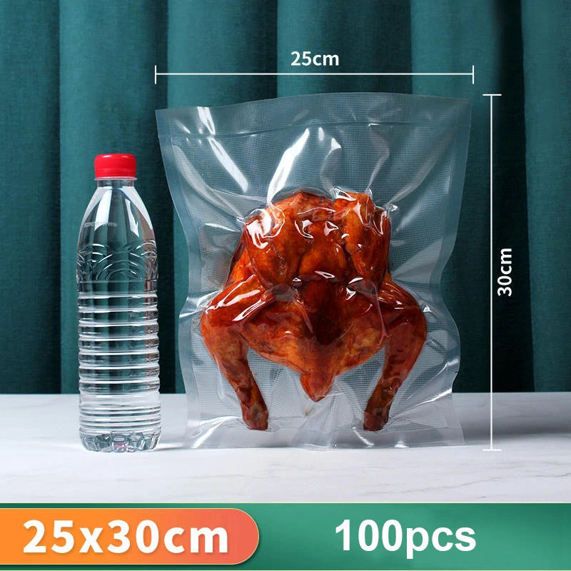 Vacuum Packaging Bag Food Vacuum Sealer Bags 100pcs Vacuum Bags for Food BPA-Free Vacuum Sealing Bags Food Storage Packaging Bag