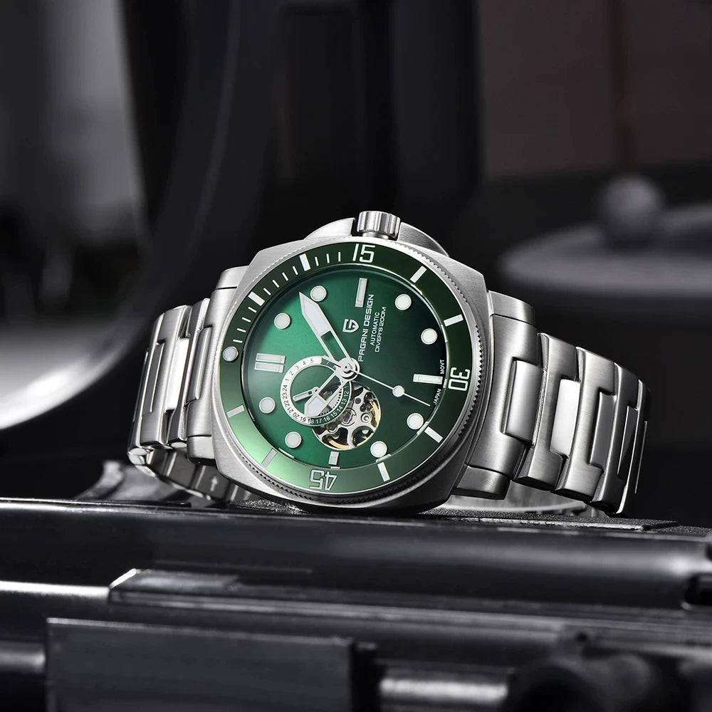 PAGANI DESIGN Men's Watches 2026 New Mechanical Automatic Watch For Men 200M Diving Top Brand Luxury Wristwatch Stainless Steel