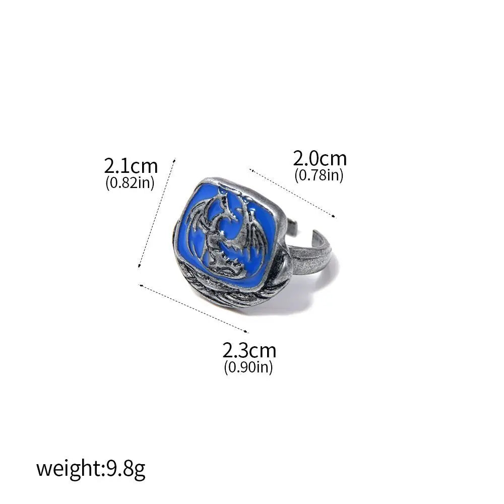 Game Dark Souls Series Men Rings Havel's Demon's Scar Chloranthy Badge Adjustable Ring Male Fans Cosplay Jewelry Accessories