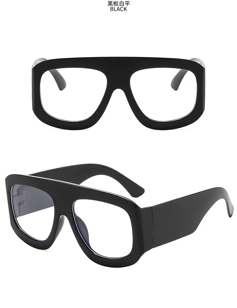 New Vintage exaggeration Square Sunglasses Women Men Rectangle Sun Glasses Female Eyewear Sunglasses Male Female Eyeglasses