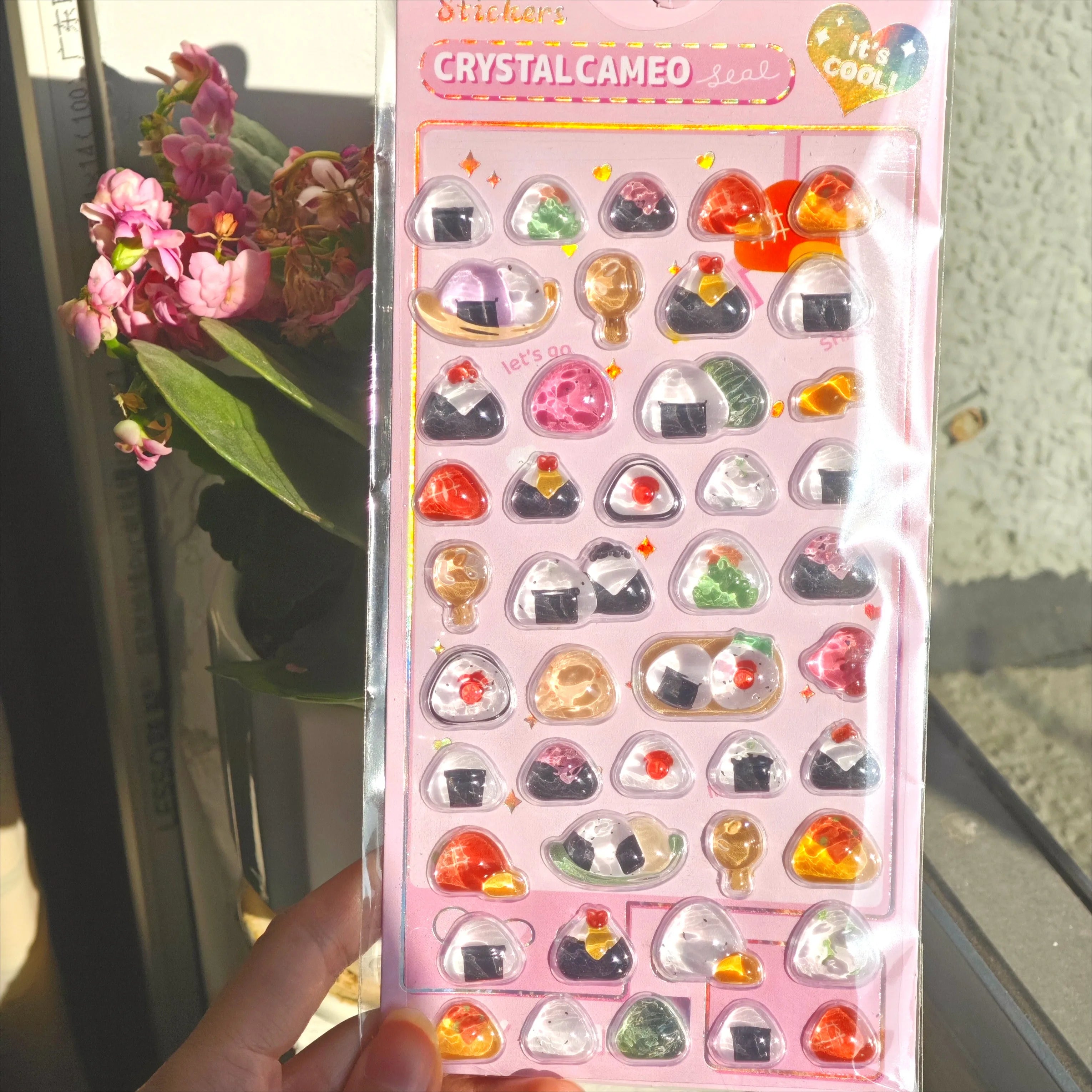 Kawaii Japanese Animal Sushi 3D Relief Drop Sticker for Scrapbooking Cute DIY Phone Case Decor Sticker School Stationery Supply