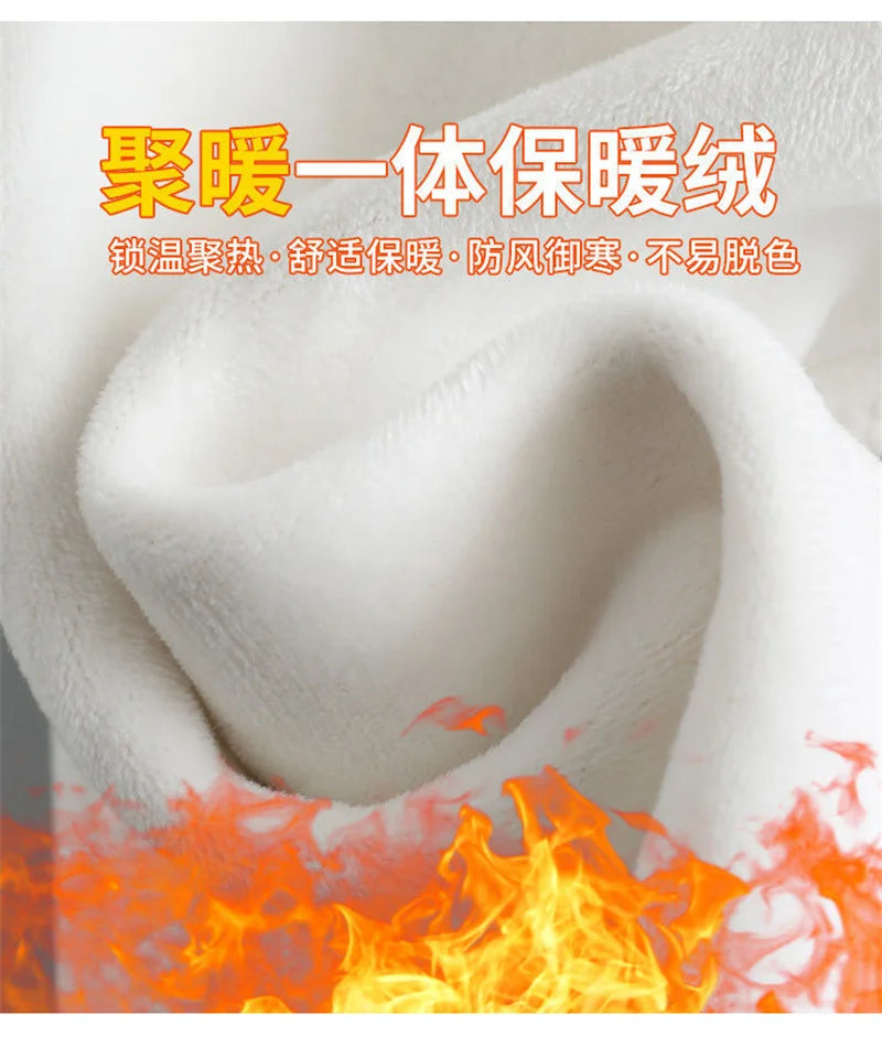 Winter Thicken Warm Pants Girls Casual Wide Leg Pants For Kids School Loose Fleece Sport Trousers 5-14 Year Children Clothes
