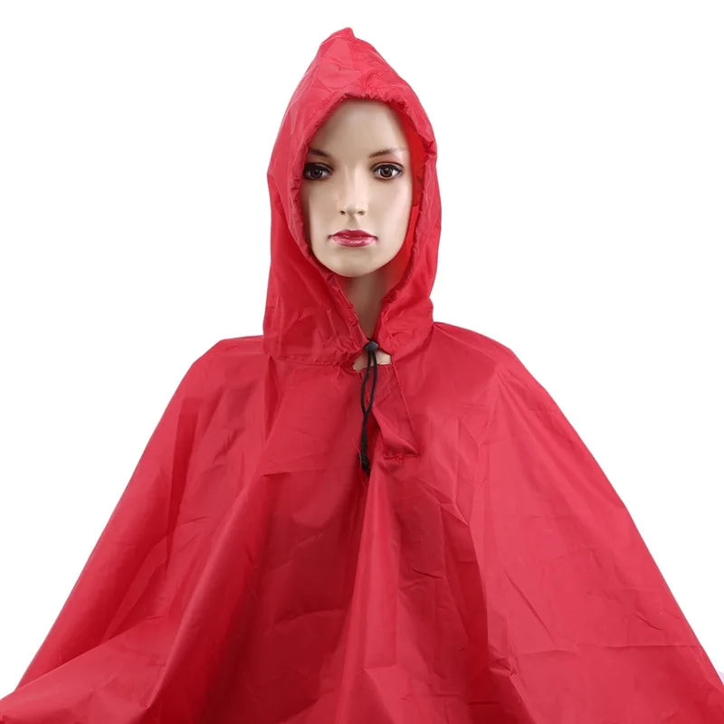 3 in 1 Waterproof Adult Long Raincoat Women Men Rain Coat Jacket Hooded Poncho for Outdoor Hiking Travel Fishing Rainwear Suit
