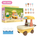Dollhouse Furniture Set Doll house Bathroom/Kitchen/Fridge/Washing Machine Laundry Kids Doll House Miniature Pretend Play Toys