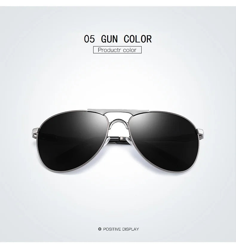 Classic Men And Women Polarized Sunglasses Fashion Metal Pilot Driving Fishing Sun Glasses Man Vintage Sunglass Eyeglasses