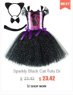 Rainbow Tutu Dress for Girls Princess Costume Kids Birthday Party Outfit Halloween Christmas Fancy Dress Outfit for 1-12 Years