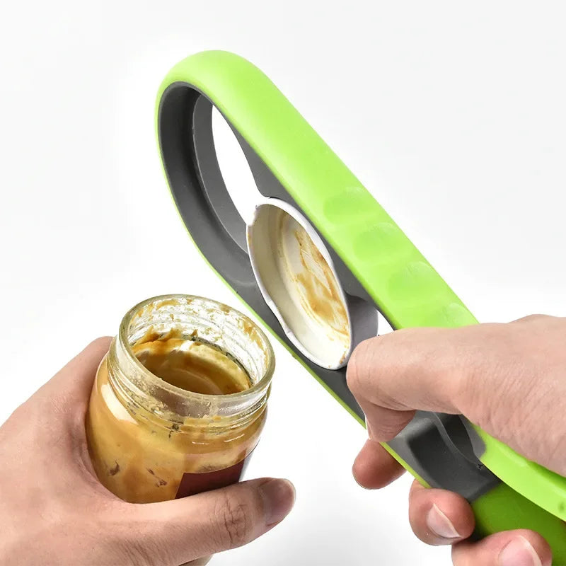 Lid Jar Opener 4 In 1 Handy Screw Cap Jar Openers Multi Purpose Can Opener Bottle Lid Grip Wrench Bottle Kitchen Gadgets