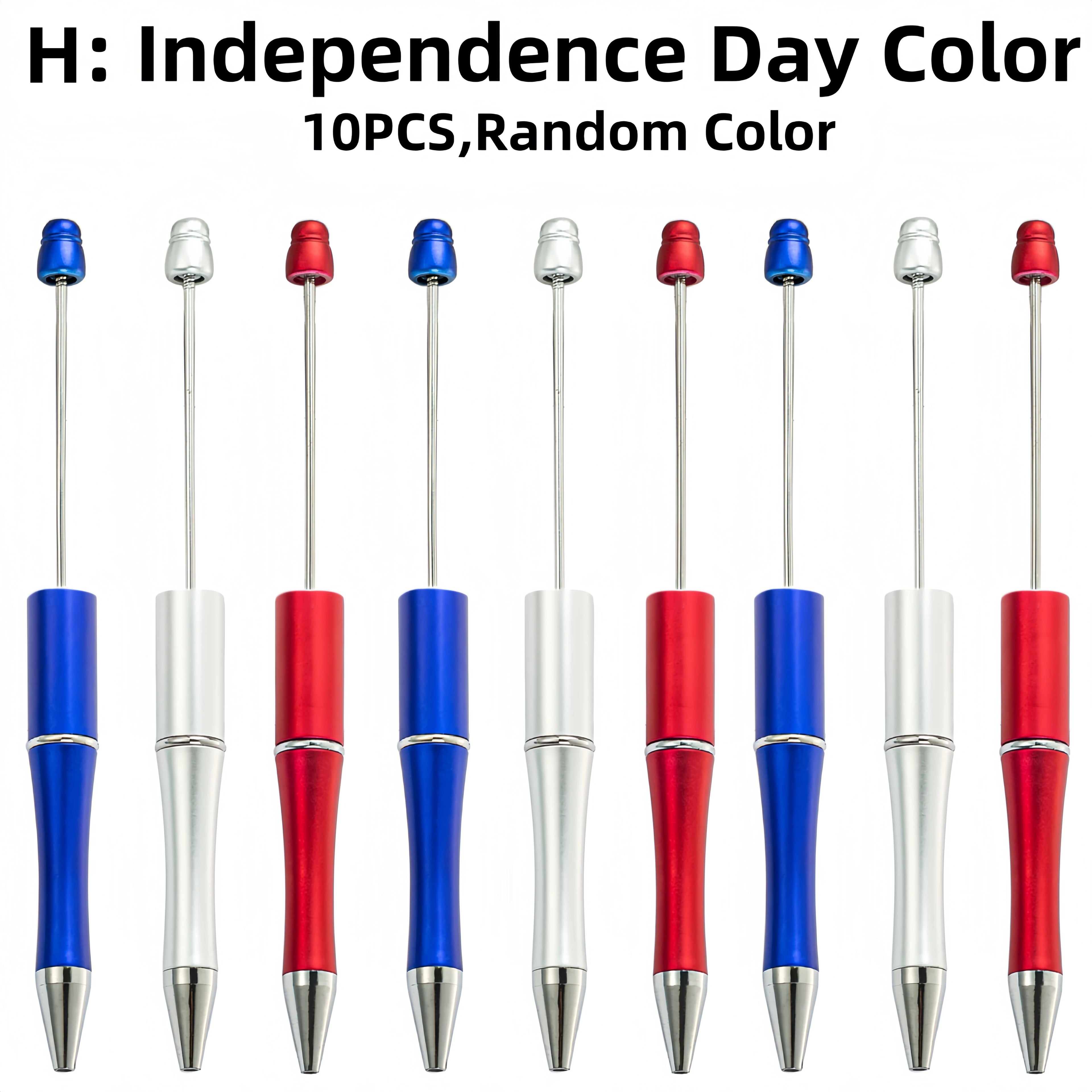 10PCS/20PCS Designated Theme Color DIY Bead Ballpoint Pen Set, Suitable For DIY Office &School Supplies