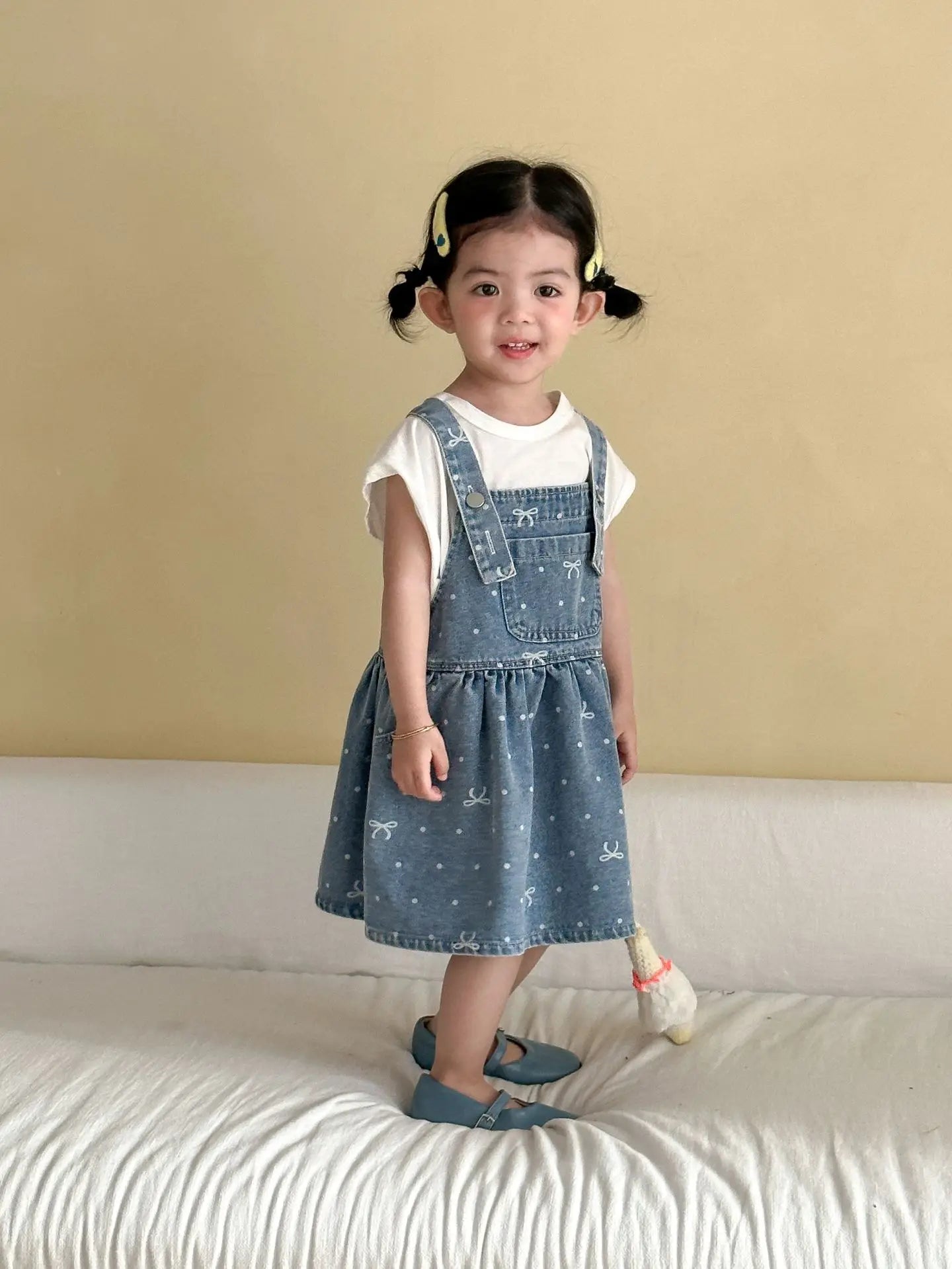 2026 Summer New Children Denim Overalls Boys Strap Jeans Girls Jeans Sling Dress Cute Kids Brother Sister Outfits Baby Clothes